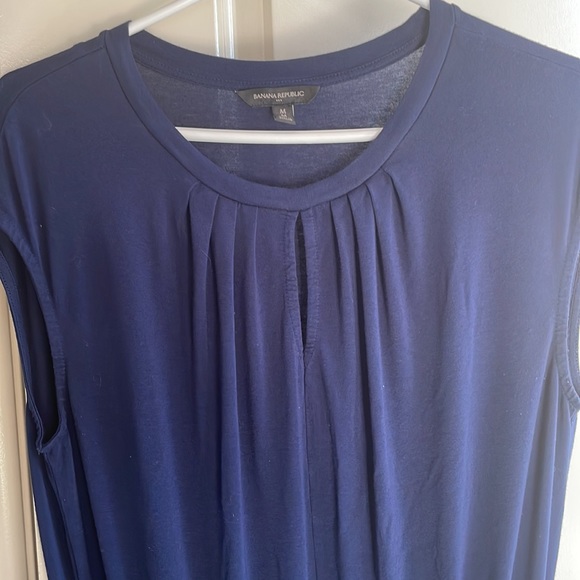 Banana Republic Navy Blue t-shirt type dress. Size medium - Picture 2 of 7
